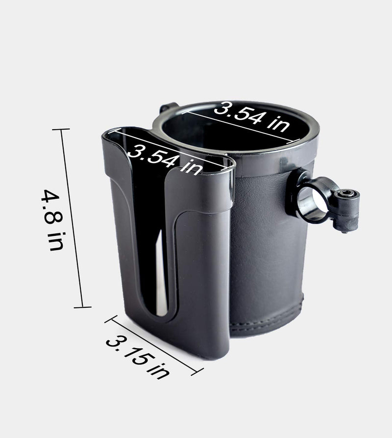 Yoyoapple Bike Cup Holder Handlebar with Cell Phone Keys Holder Bicycle Drink Beer Holder Black