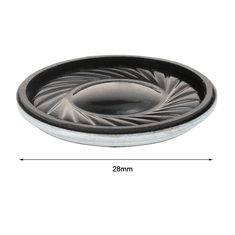 YXQ 2W 8 Ohm Micro Internal Speaker Magnet Loudspeaker 28mm Dia Round Metal Shell Wire DIY Slim PC Laptop(4Pcs)