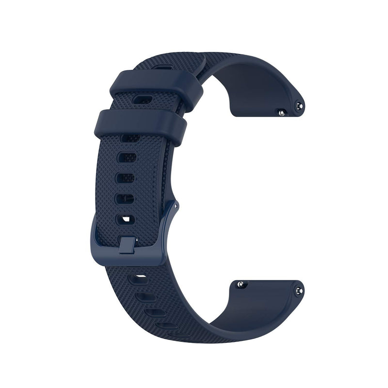 Anrir for Vivoactive 3 Watch Bands, 20mm Silicone Band for Garmin Forerunner 645/245 Music, Samsung Galaxy Watch 3 41mm/Galaxy Watch 42mm/Galaxy Watch Active 2 40mm/44mm Bands for Men Women-3Pack Black+Grey+Navy Blue
