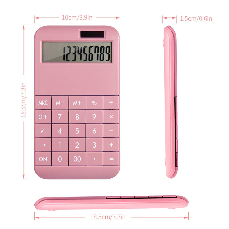 Basic Standard Calculator EC02CL-PN for Business, School & Office Use, Electric Digital Smart Calculator - Pink