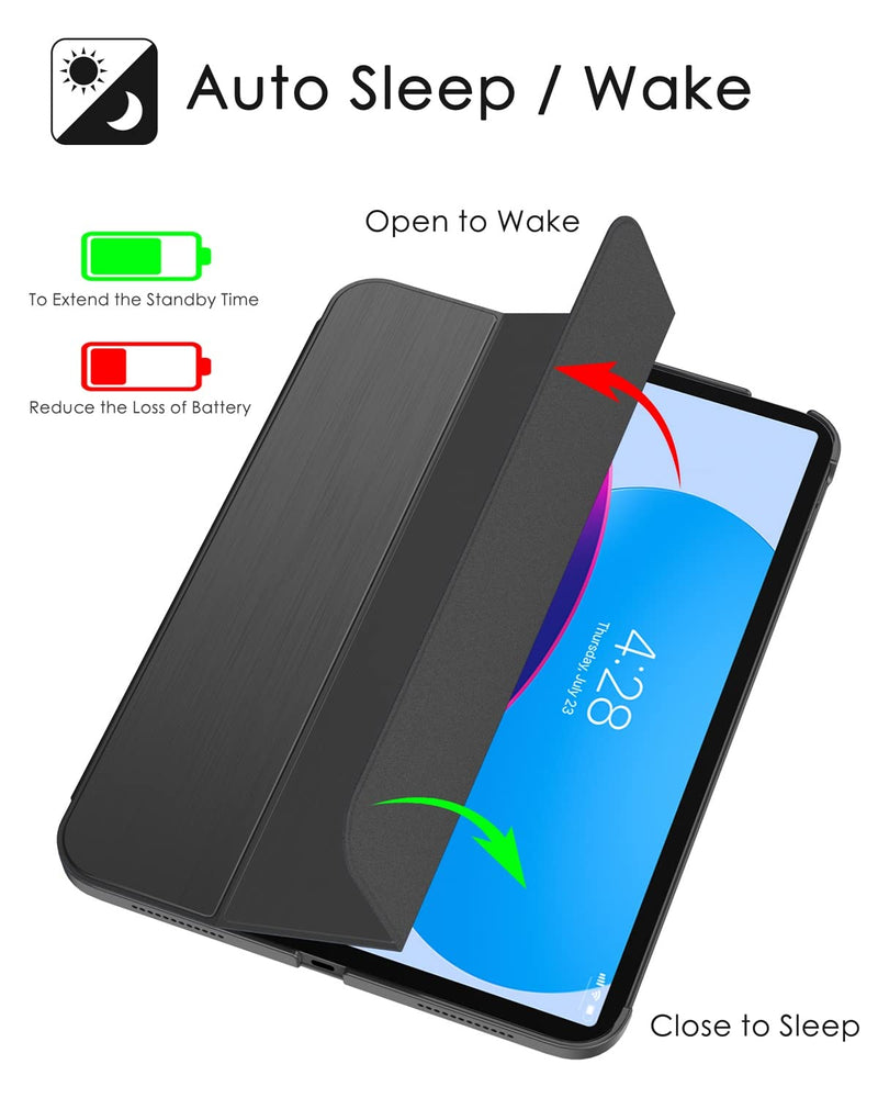 Soke Case for iPad 10th Generation(10.9-inch,2022) - [Smart Cover Auto Wake/Sleep + Slim Trifold Stand], Premium Protective Hard PC Back Cover for New Apple iPad 10.9 Inch - Black