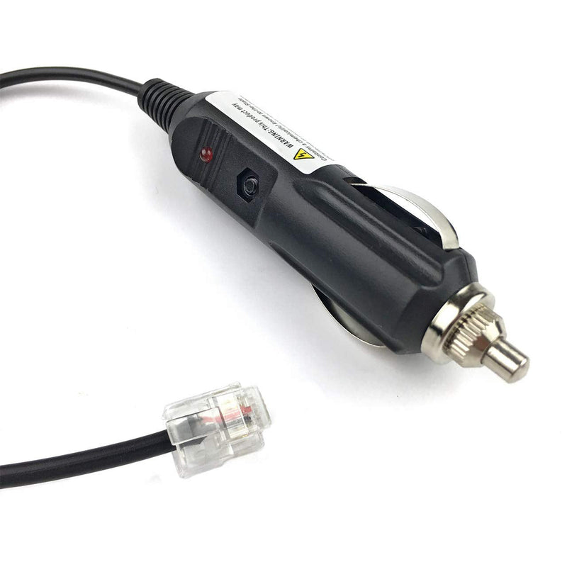 Eagleggo 6ft Phone Style Plug Car Power Cord fit for Escort Passport 9500ix 9500i 8500 8500x50 S55 S75g Solo S2 S3 and Beltronics GX65 RX65 Vector 975 Radar Detectors