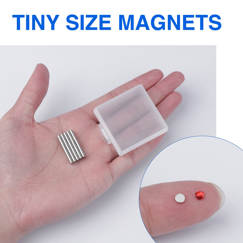 TRYMAG Magnets, 300Pcs Tiny Magnets Mini Magnets Small Round Disc Office Magnets for Fridge, Whiteboard, Billboard, Hobbies, Dry Erase Board 3x1 300Pcs