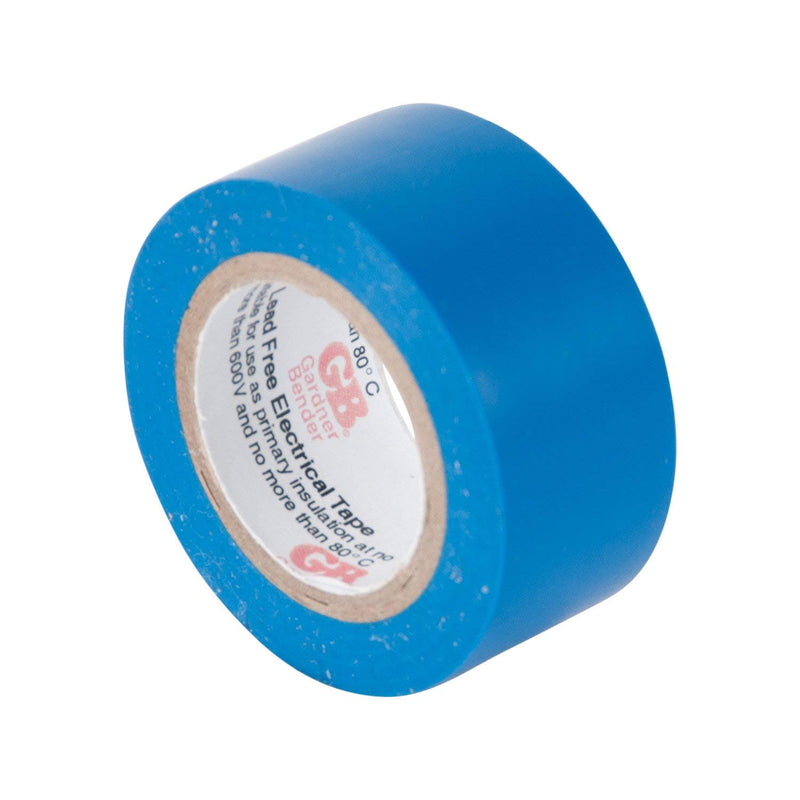 Gardner Bender GTPC-550 Electrical Tape, ½ in x 20 ft., Durable, Easy-Wrap, Flame Retardant, 5 Pk, Red, White, Blue, Green, Yellow