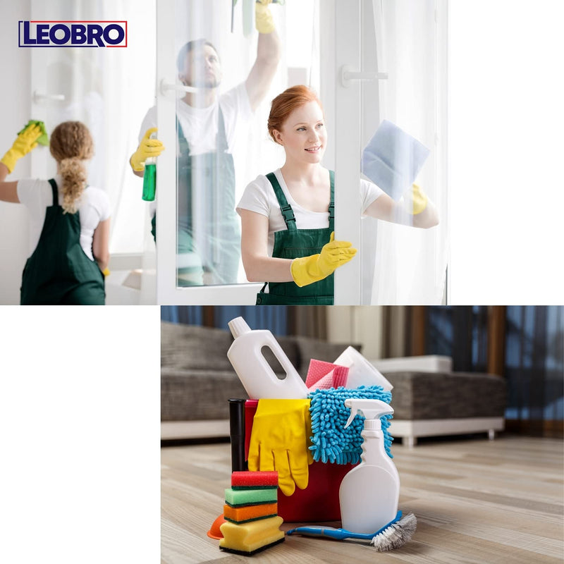 LEOBRO Hand-held Groove Gap Cleaning Tools Door Window Track Cleaning Brushes Air Conditioning Shutter Cleaning Brushes Pack of 4 4 Piece Set