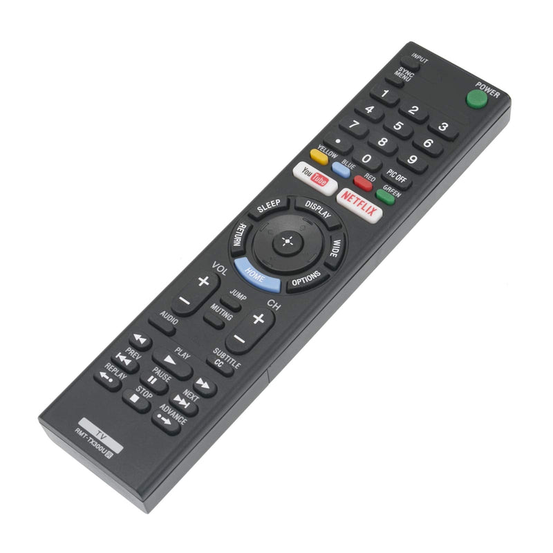 RMT-TX300U IR Replace Remote Control fit for Sony Bravia TV KD-43X7007E KD-43X700E KD-43X720E KD-49X7007E KD-49X700E KD-49X720E KD-50X690E KD-55X7007E w You Tube YouTube Netflix Shortcut App Key