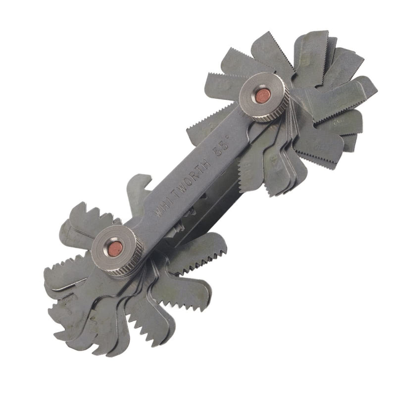 52 pieces thread template stainless steel screw pitch gauge 60 and 55 degree thread plug gage measuring tool Metric + imperial (52 pieces) (Metric+ imperial (52pc)) Metric+ imperial (52pc)