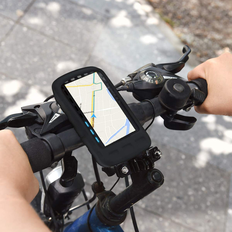 kwmobile Case Compatible with Wahoo Elemnt Roam - Case Soft Silicone Bike GPS Protective Cover - Black