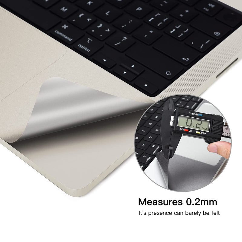 CaseBuy Full Body Keyboard PalmRest Protector for 2022 M2 MacBook Air 13.6 A2681 Anti-Scratch Trackpad Protective Skin Cover for 13" MacBook Air M2, Starlight MacBook Air 13" (2022) Full Size Starlight