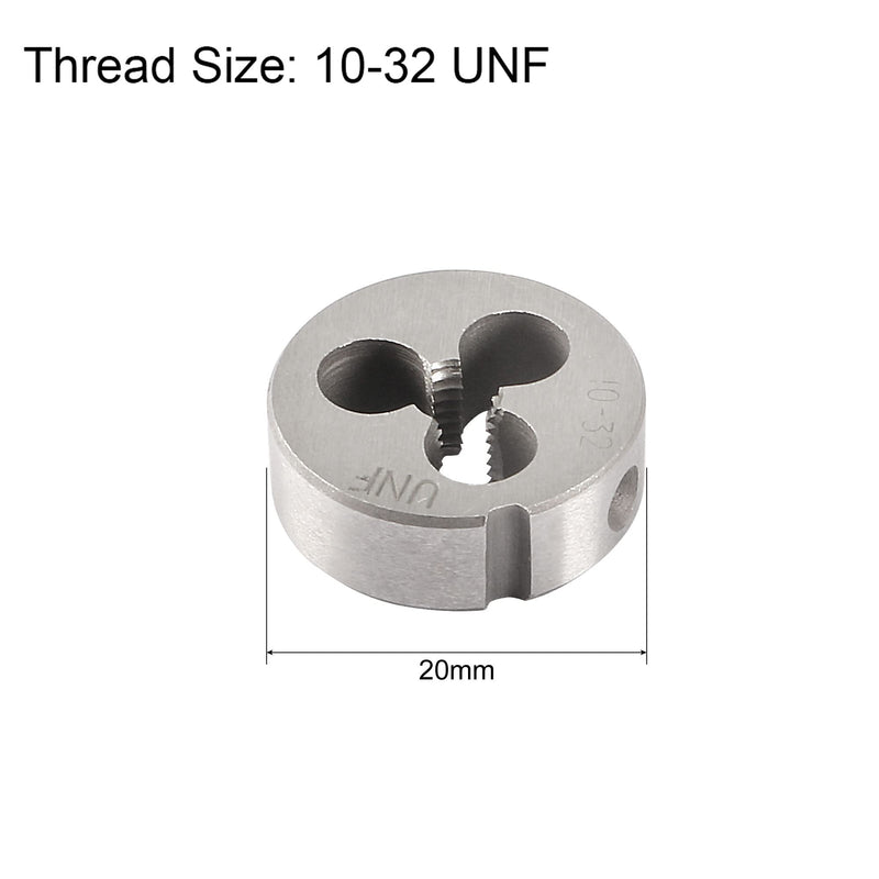sourcing map 10-32 UNF round bar, machine thread, right-hand thread, alloy tool steel