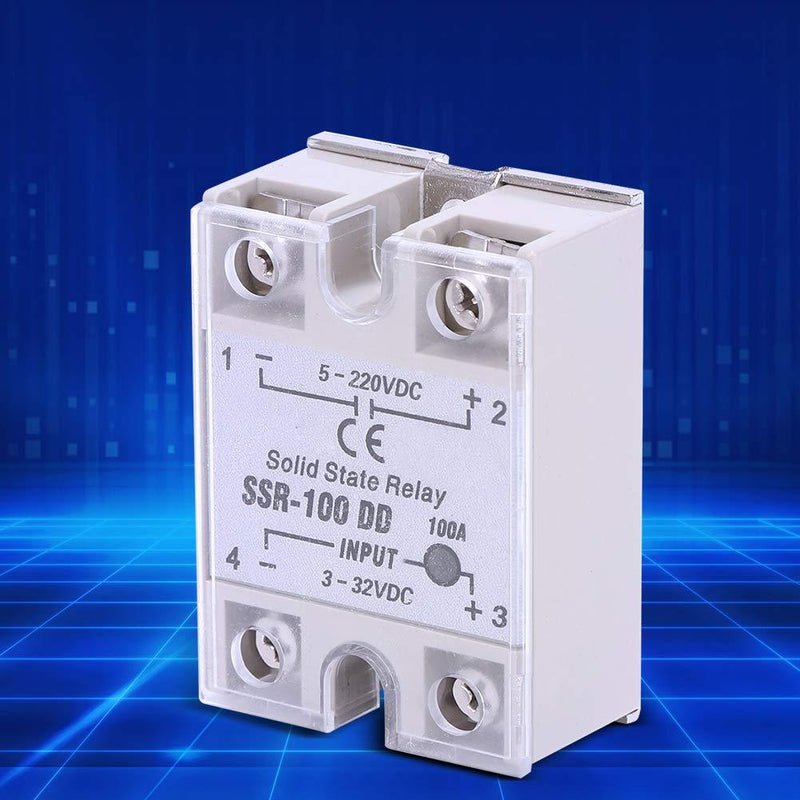 SSR-100, DC-DC Solid State Relay 5-220V DC with Non-Contact Switch, SSR-100 DD