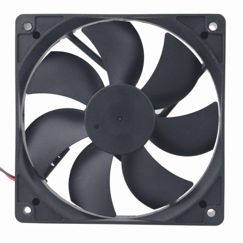 GDSTIME Dual Ball Bearings 120mm x 120mm x 25mm 5 inch 12v Brushless DC Cooling Exhaust Fan