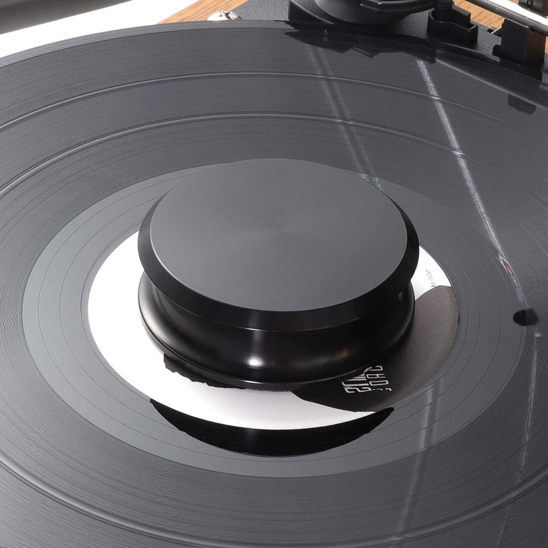 Record Weight Stabilizer by FEMELI,Turntable Weight Clamps-Low Profile to Fits Under Dust Cover of Turntable Vinyl Disc LP Record Player (Black) Short Black