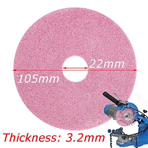 ChaRLes 105 x 3.2 mm Grinding Disc for Chainsaw Sharpener 325 and 3/8 Lp Chain