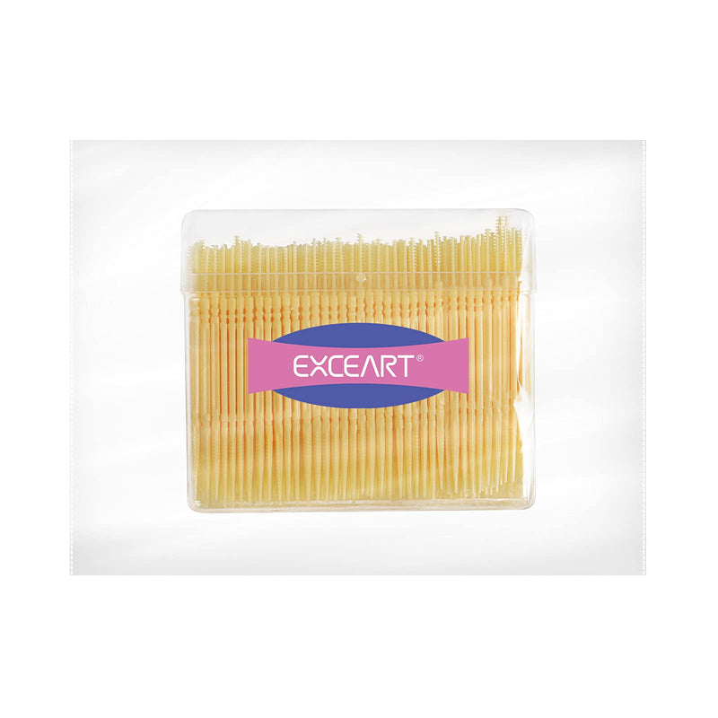 EXCEART 1000pcs Disposable Interdental Brushes Portable Plastic Toothpicks Oral Hygiene Cleaner Stick Oral Gingival Dental Toothpicks Dental Flosser Pick (Random Color)