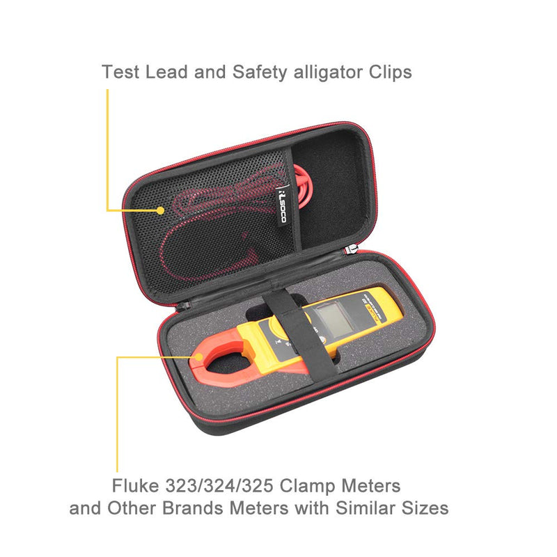 RLSOCO Hard Case for Fluke 323/324/325 Clamp Multimeter AC-DC TRMS with Protective Foam & KAIWEETS Digital Clamp Meter HT206B/ HT206D