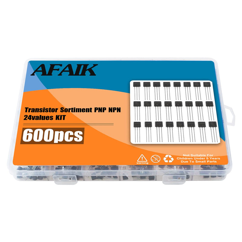 Transistor assortment PNP NPN transistors 24 values 600 pieces transistor set A1015 A733 C945 C1815 BC557 2N2907 2N3904 2N3906 2N5401 2N5551 S9012 S9013 S9014 S9015 S9018 BC327 BC337 N2222 S80 50 S8550