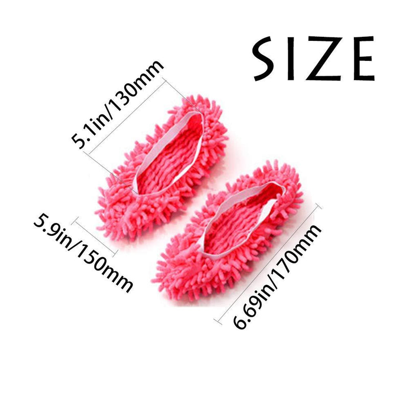 Tamicy Mop Slippers Shoes 5 Pairs (10 Pieces) - Microfiber Cleaning House Mop Slippers Floor Cleaning Tools Shoe Cover Soft Washable Reusable Microfiber Foot Socks Floor Cleaning Tools Shoe Cover