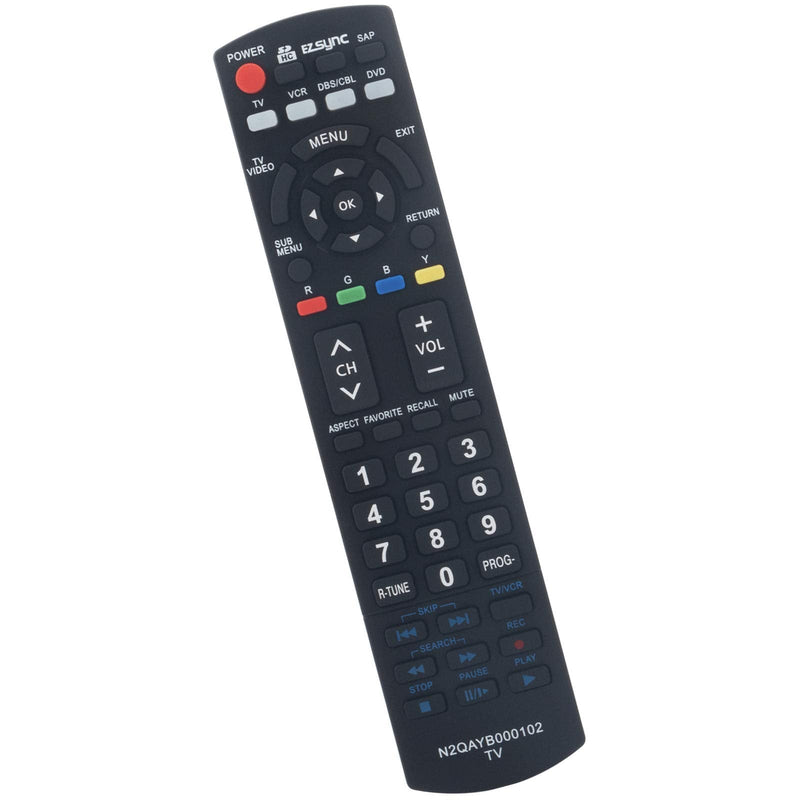 N2QAYB000102 Replace Remote Control fit for Panasonic TC-32LX70 TC-32LX70N TH-42PC77U TH-42PE77U TH-50PC77U TH-50PE700U PT-56LCZ7 TH-58PZ700U sub N2QAYB000221 N2QAYB000100 N2QAYB000103 RTN2QAYB000102