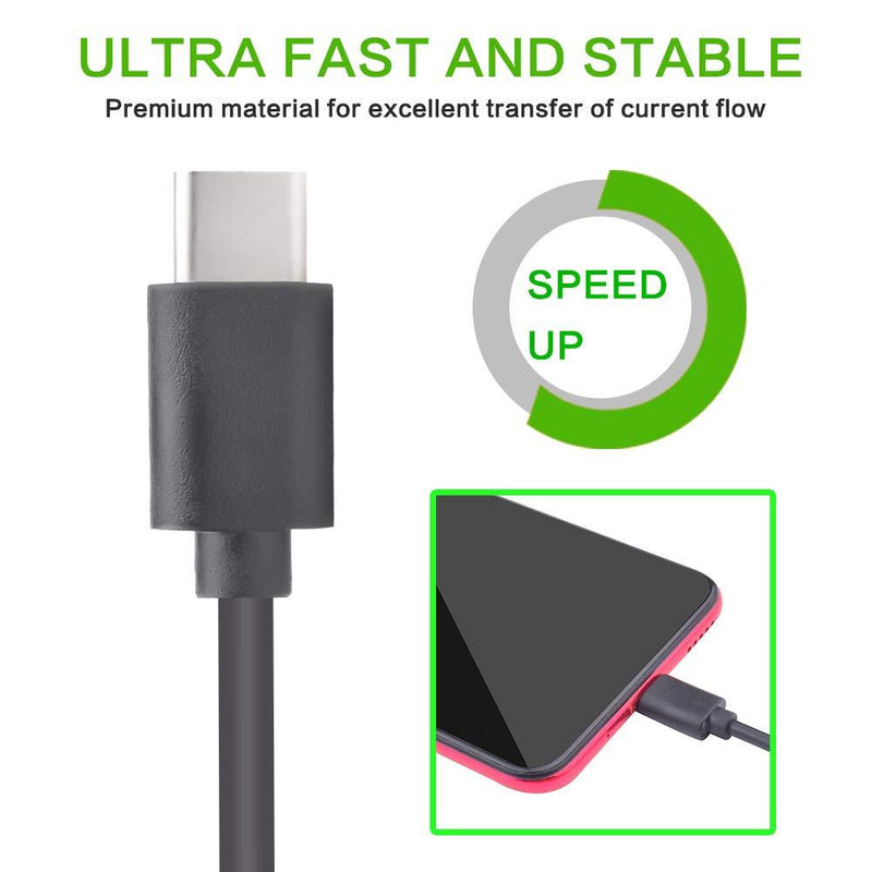 USB C Charging Power Supply Cable Cord Line Compatible with Sony WH-1000XM3 WF-SP900 MBH22 SBH90C XEA20 & Sennheiser Momentum True Wireless Bluetooth Earbuds Case