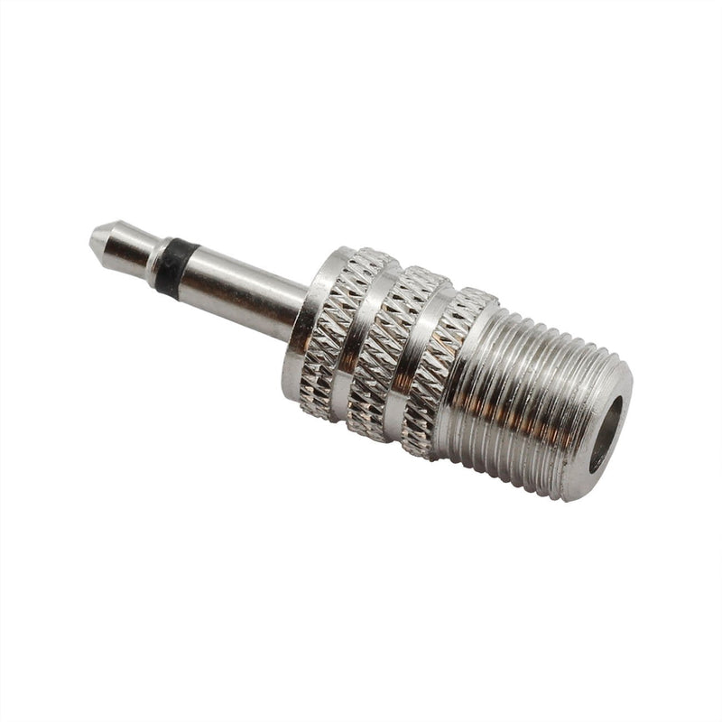 E-outstanding 2Pcs F-Type Female Jack to 3.5mm 1/8" Male Plug Mono Coaxial Audio Adapter Converter