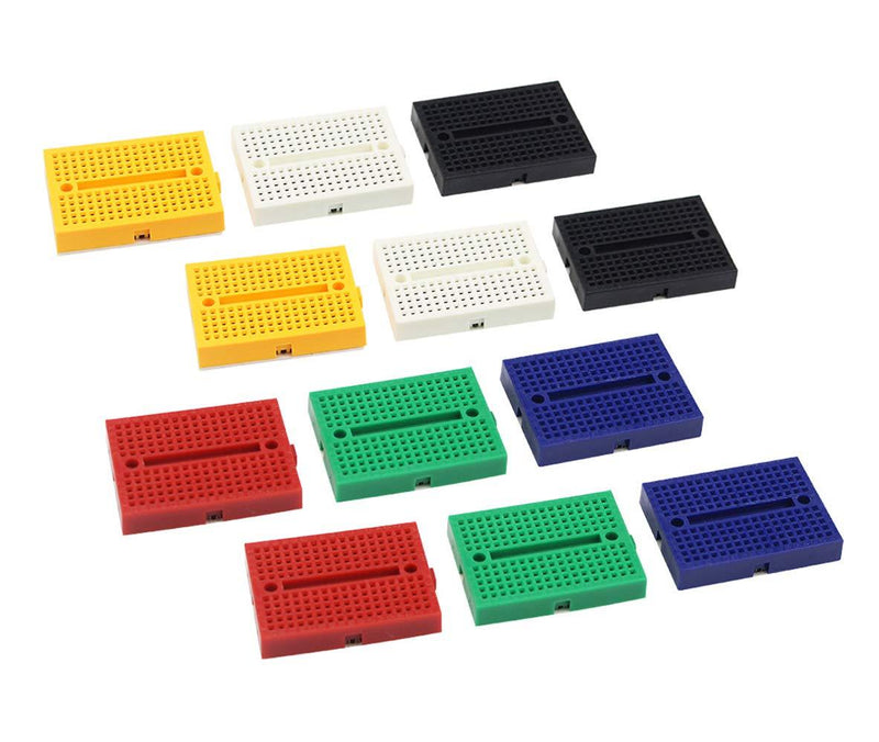 LampVPath [12Packs] 170 Points Mini Small solderless breadboard Compatible for Proto Shield
