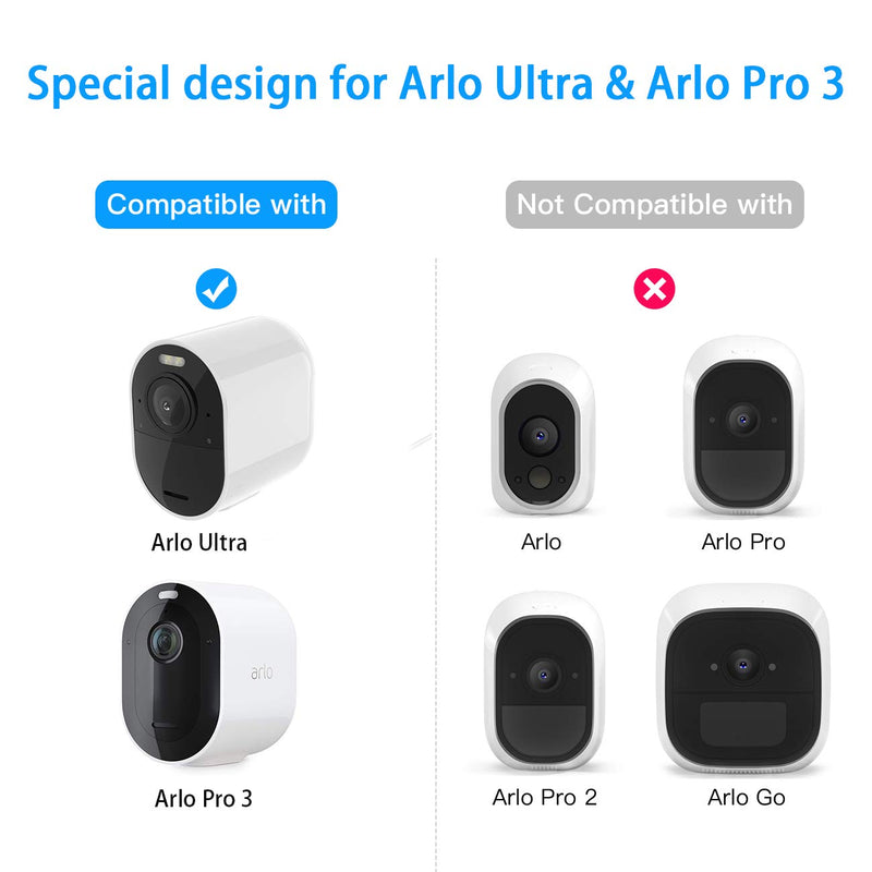 2 Pack HOLACA Power Adapter and 20ft/6m Cable for Arlo Ultra&Ultra 2/Arlo Pro 3 Pro 4(Not for floodlight),Weatherproof Outdoor or Indoor Magnetic Cable Continuously Charging for Arlo Camera 2 Pack 20ft+adapter
