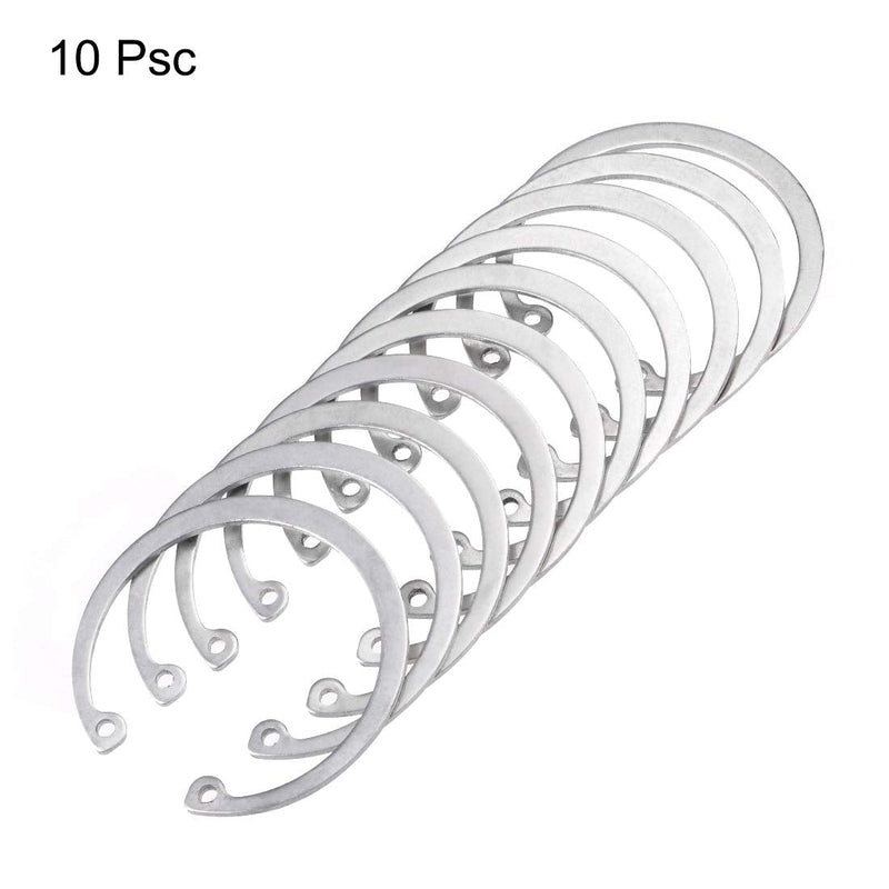 uxcell 56mm External Circlips C-Clip Retaining Snap Rings 304 Stainless Steel 10pcs