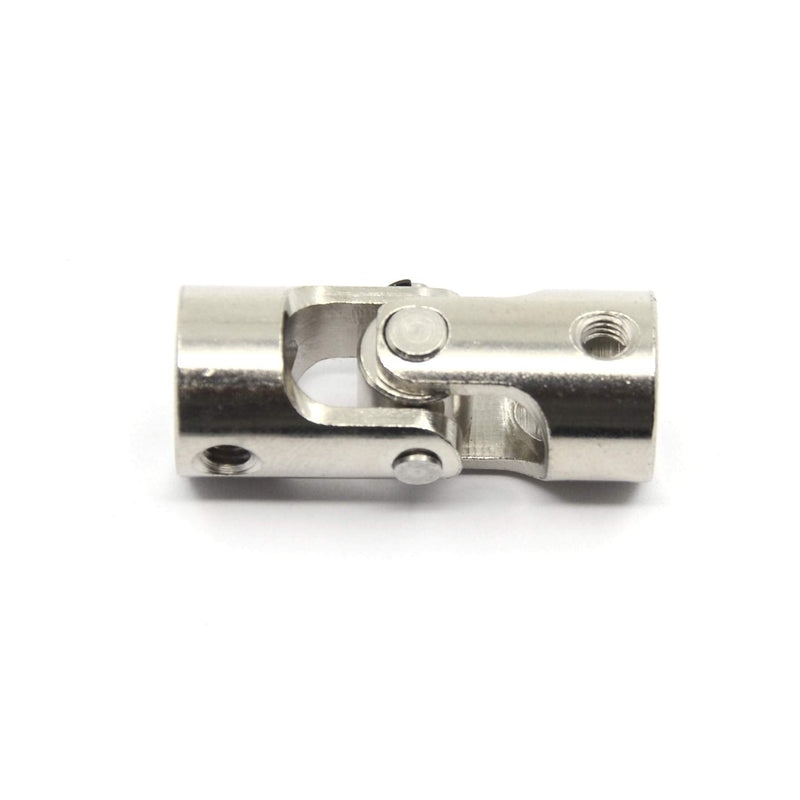 Befenybay 2 Pcs 6mm to 8mm Universal Joint Shaft Coupling with Screws for Motor 6-8mm Silver