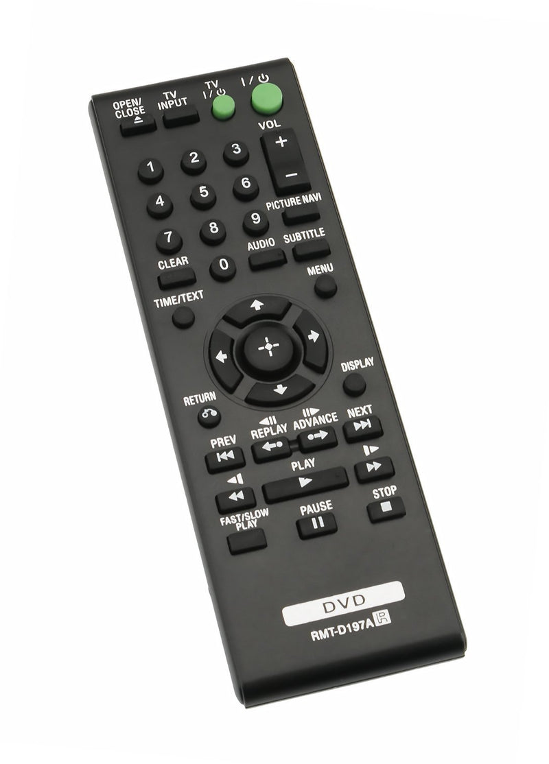 New RMT-D197A RMTD197A Replaced Remote fit for Sony DVD Player DVPSR210P DVP-SR100 DVP-SR120 DVP-SR201P DVP-SR210P DVP-SR210PB DVP-SR310P DVP-SR320 DVP-SR405P DVP-SR510H DVP-SR750HP