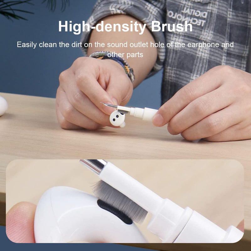 Hagibis Cleaning Pen for Airpods Pro 1 2 Multi-Function Cleaner Kit Soft Brush for Bluetooth Earphones Case Cleaning Tools for Lego Huawei Samsung MI Earbuds