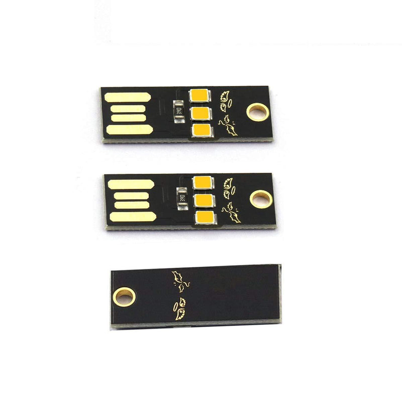 DaFuRui 12 pcs 4 Kinds of USB Light Keychain Super Bright LED Mini USB Port Portable Night Light for Laptop Keyboard Light