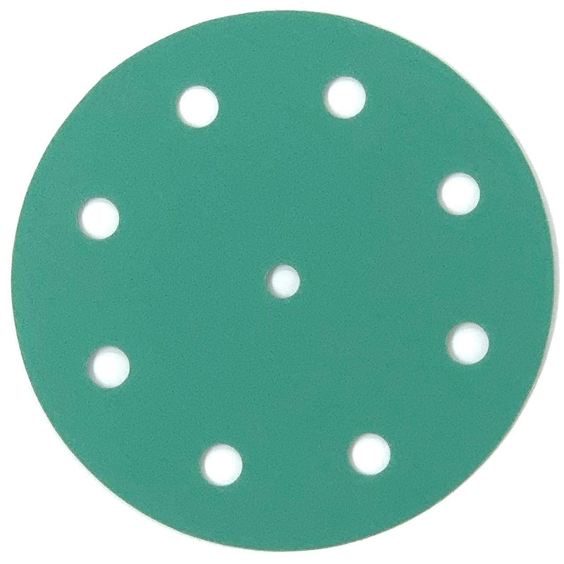 Serious Grit 5-Inch 9-Hole, 180 Grit Sanding Discs - Premium Hook and Loop Heavy Duty Sandpaper for Random Orbital Sanders - 50 PACK BOX