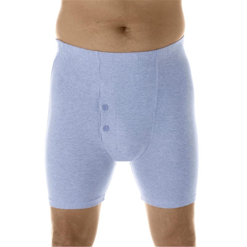 3-Pack Men's Assorted Regular Absorbency Washable Reusable Incontinence Boxer Briefs Large (Waist 38-40) Large (Pack of 3)