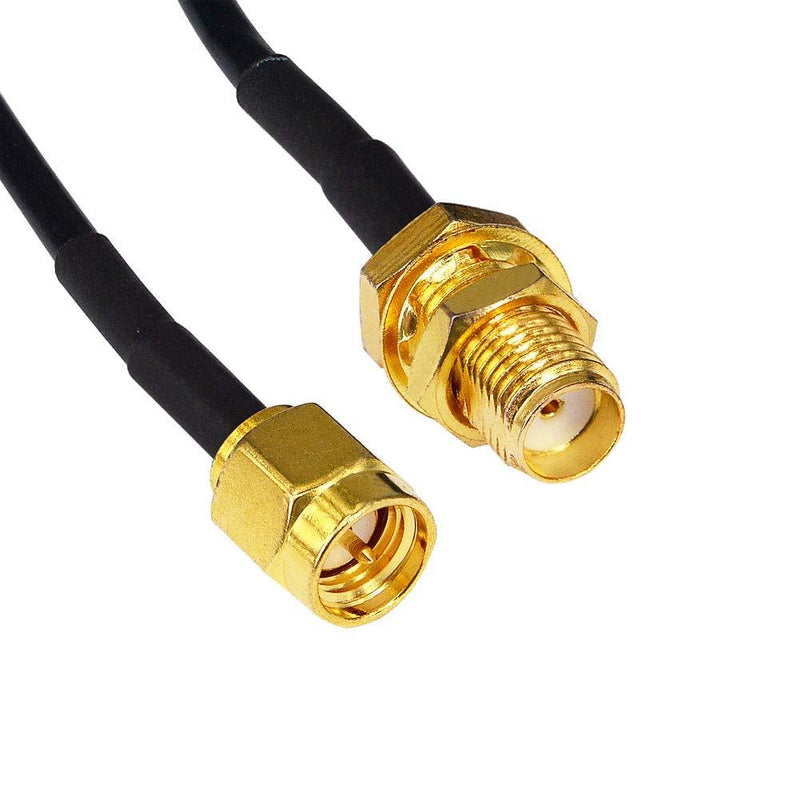 YOTENKO HT WiFi Antenna Extension Cable SMA Male to SMA Female Jumper RF Connector Adapter RG174 2M