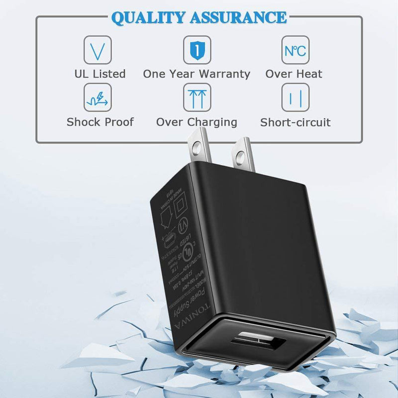 Kindle Fire Charger [UL Listed] Compatible for Amazon Kindle Fire 7 HD 6 7 8 10 Tablet and Fire 8 10 Plus,Kids Pro,Kids Edition Kindle Fire HD HDX 7” 8.9” with 5FT Charging Cord