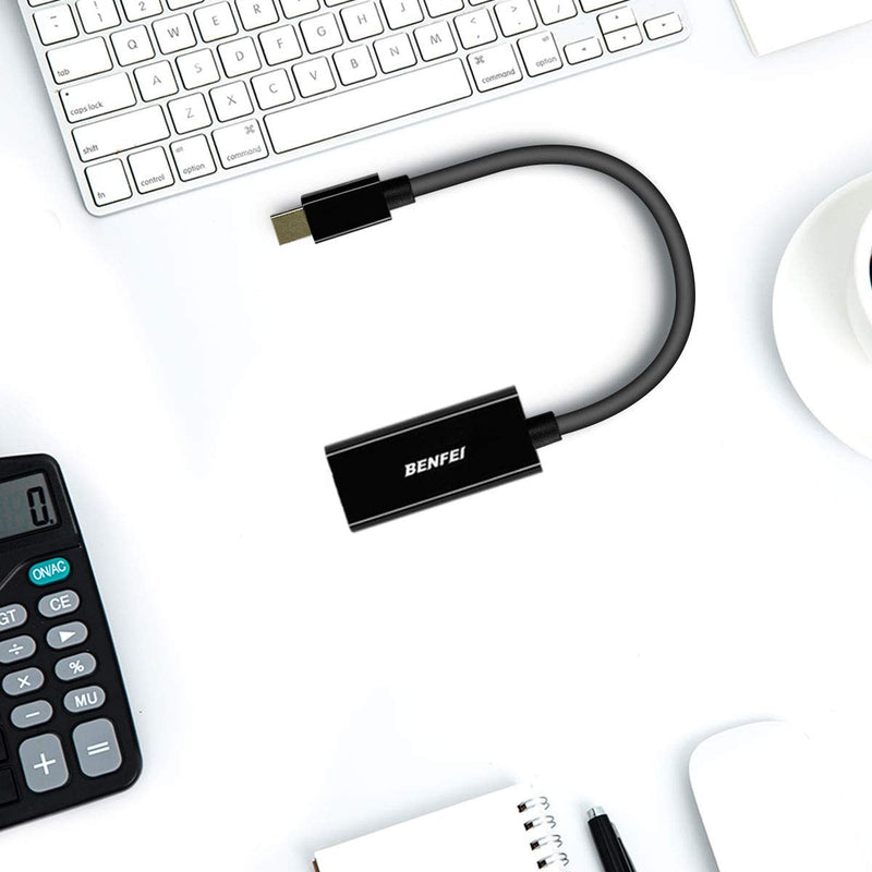 Mini DisplayPort to HDMI Adapter 2 Pack, Benfei Mini DP(Thunderbolt) to HDMI Converter Gold-Plated Cord Compatible for MacBook Pro, MacBook Air, Mac Mini, Microsoft Surface Pro 3/4, etc