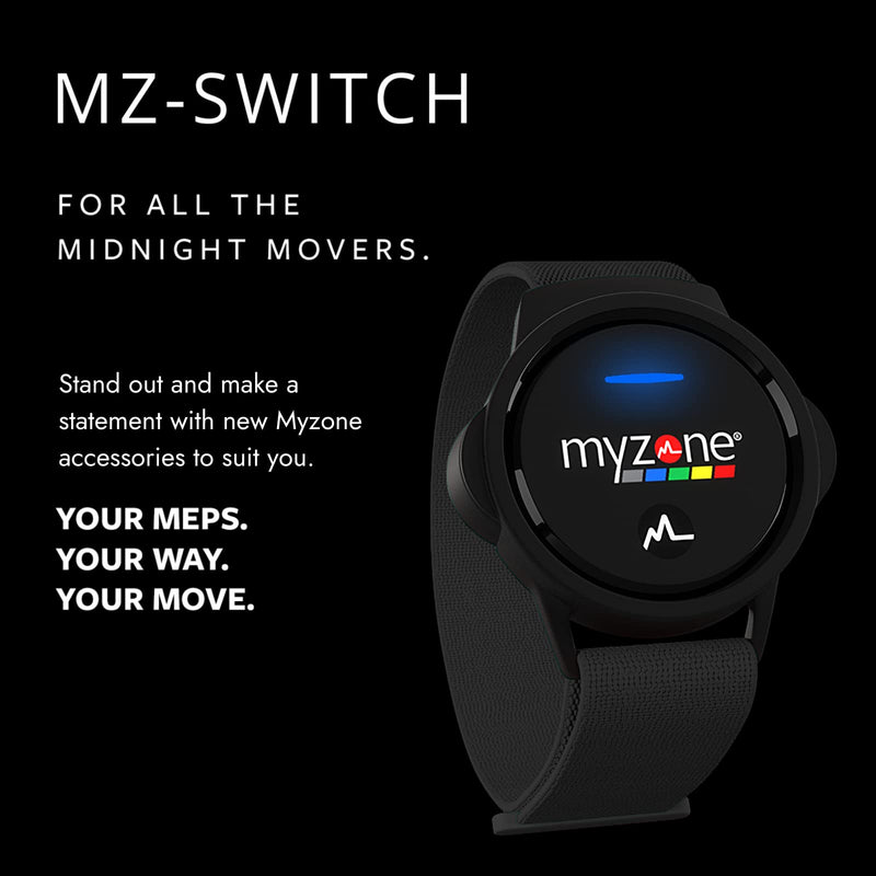 Myzone MZ Switch Replacement Arm & Wrist Straps (Black) Black