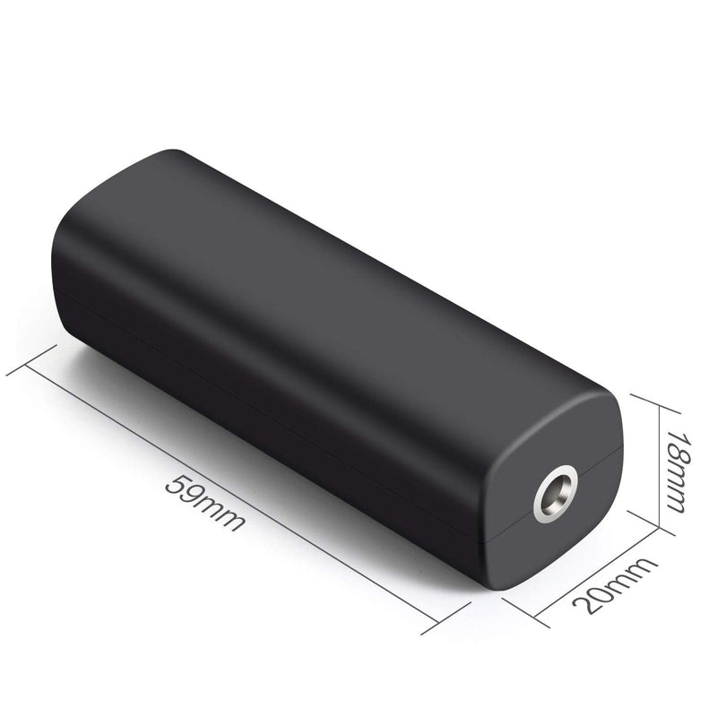 HAOQUOOU Ground Loop Audio Noise Isolator, Noise Filter, use 3.5mm Jack Audio Cable at Both Ends to Eliminate The hum of car Audio System/Home Stereo