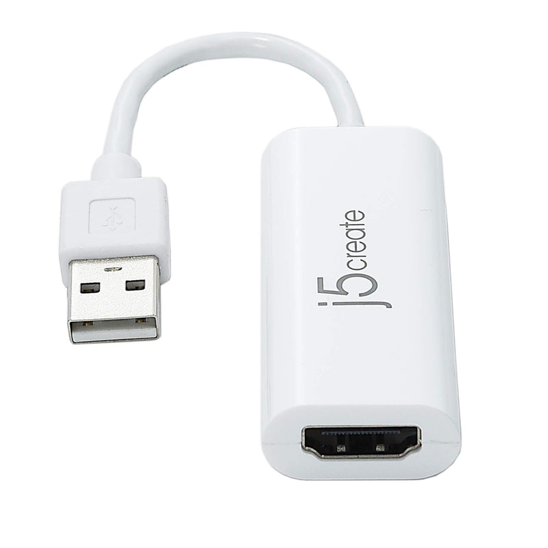 j5create USB to HDMI Display Adapter- USB to HDMI 1080P cable converter adapter for Windows 10/8.1/8/7, XP, and Mac OS