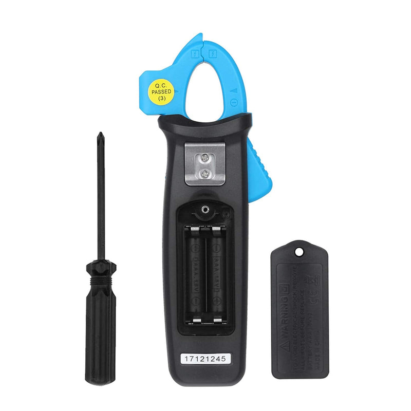 Bside ACM91 1mA Clamp Meter DC/AC Current True RMS Auto-Ranging 6000 Counts Multimeter Live Check V-Alert Temperature Capacitance Frequency Tester with Back Clip Blue