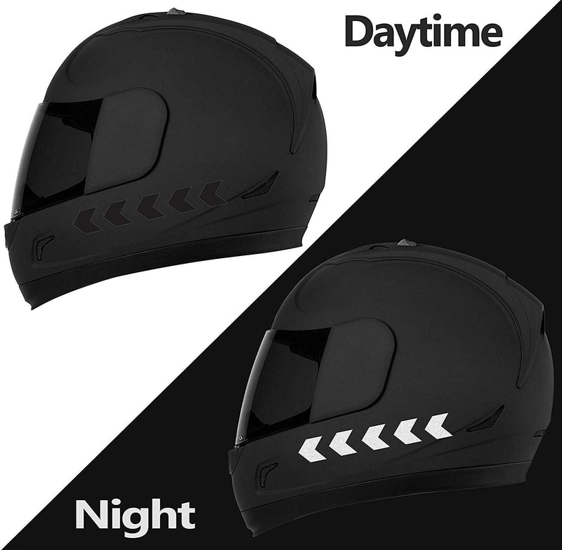 56pcs High Visibility Warning Reflective Stripes Arrows Stickers Bike Decals Black Reflector Highly Night Safety Sign Visibility Universal Self - Adhesive D 50