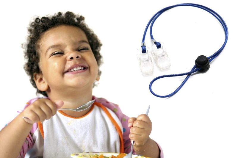 Impressive Smile 5 Pieces Adjustable Flexible Bib Holder Clips for Napkin, 5 Colors