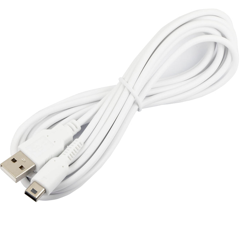 2pcs USB Cable for Wii U Gamepad Remote Controller 3Meter / 10FT White