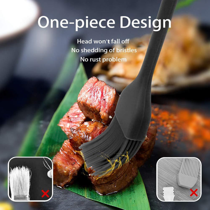 Silicone Basting Pastry Brush Spread Oil Butter Sauce Marinades for BBQ Grill Baking Kitchen Cooking, Baste Pastries Cakes Meat Sausages Desserts, Food Grade, Dishwasher safe 2