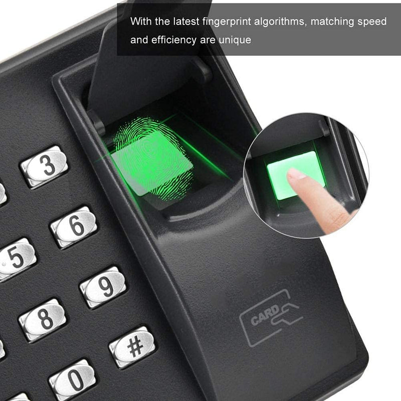 Fingerprint Machine, RFID Reader Biometrics Fingerprint Access Control Keypad, Waterproof Fingerprint Door Access Control for Home/Office (ID) ID