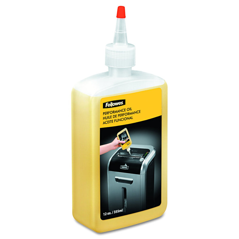 Fellowes Powershred Performance Shredder Oil, 12 oz. Extended Nozzle Bottle (35250) Single