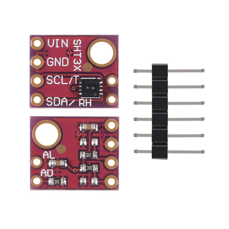 AITRIP 3pcs SHT31-D Temperature and Humidity Sensor Breakout Digital Output Temperature and Humidity Sensor Module IIC I2C Interface 3.3V GY-SHT31-D Compatible with Arduino Raspberry Pi