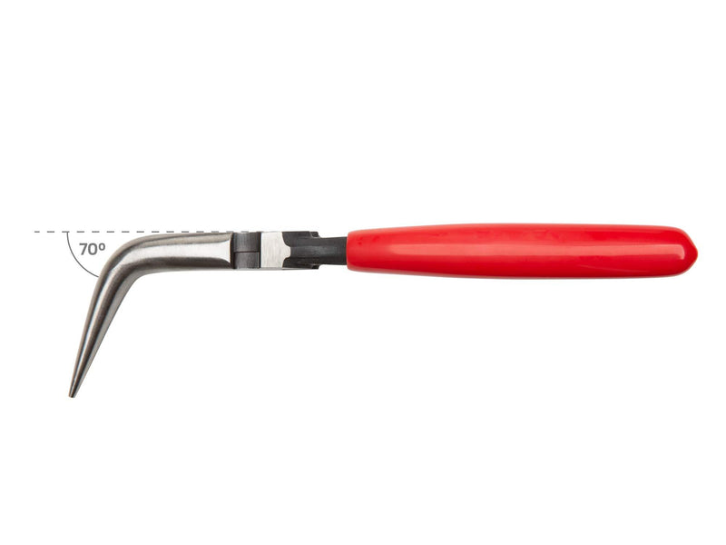 TEKTON 6 Inch 70-Degree Bent Long Nose Pliers | PGF10406 6 Inch 70-Degree Bent Nose