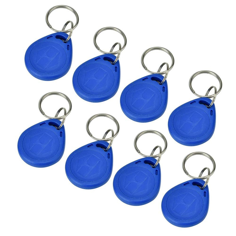 New RFID Proximity ID Card Key for Access Control (Blue), Read Key Keyfobs Keychains for Door Access Control, Pack of 100 (ID Card)